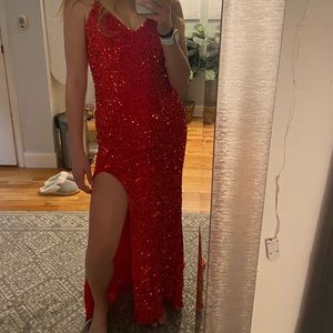 Red prom dress